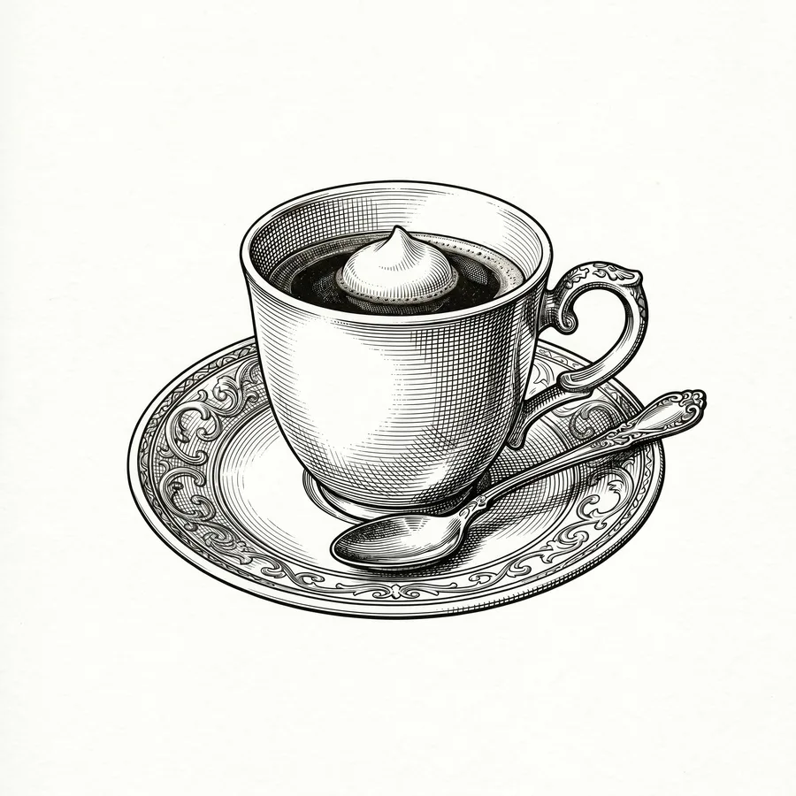 Macchiato 에칭 일러스트