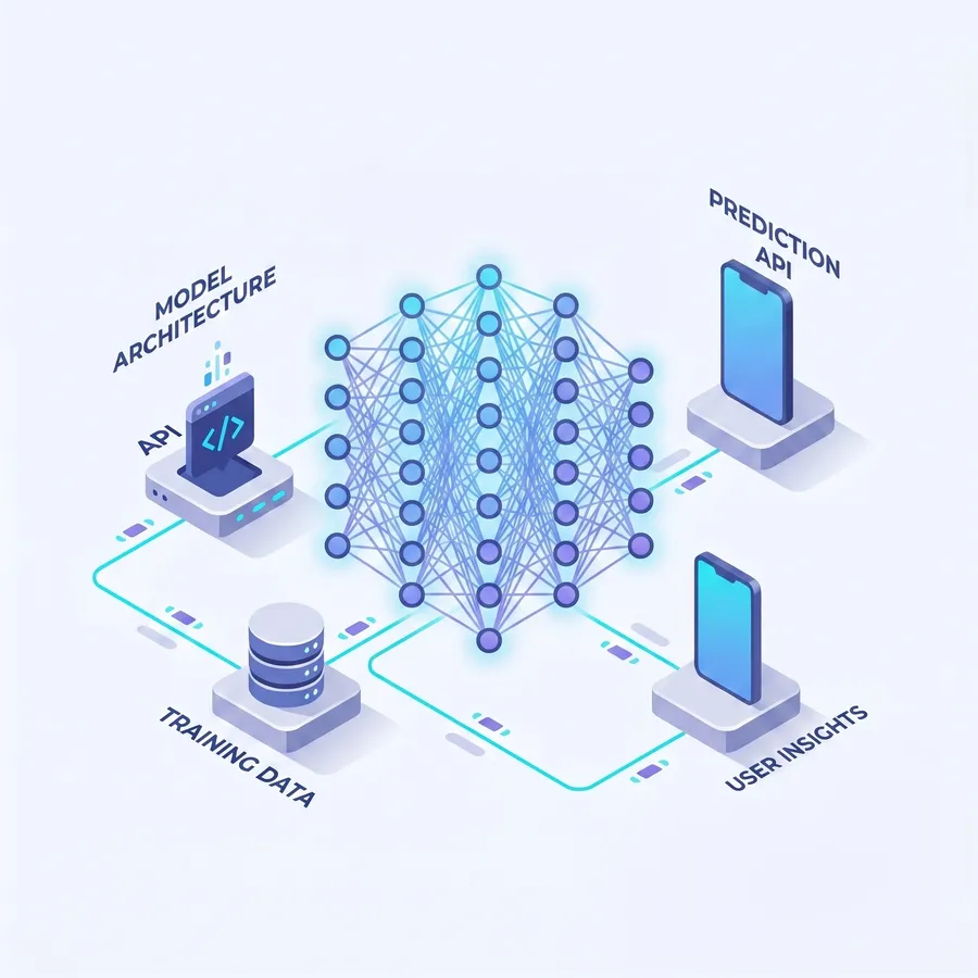 AI·SaaS 제품·인프라 일러스트 신경망 모델 예제